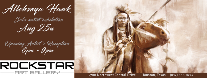 Riders in the Storm, Native American Art, Art show, rockstar gallery, Allehseya Hawk